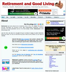 image of blog where I contributed an article about women planning for retirement