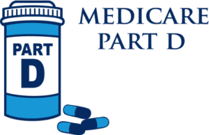 Image of prescription bottle and Medicare part D label