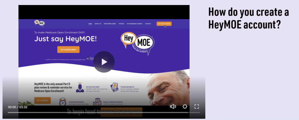 Screen shot of a Hey Moe vidoe