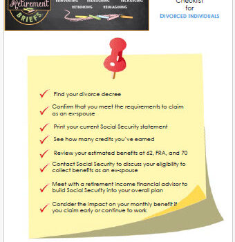 Picture of a Social Security checklist for divorced individuals