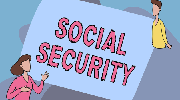 concept graphic of social security for married couples
